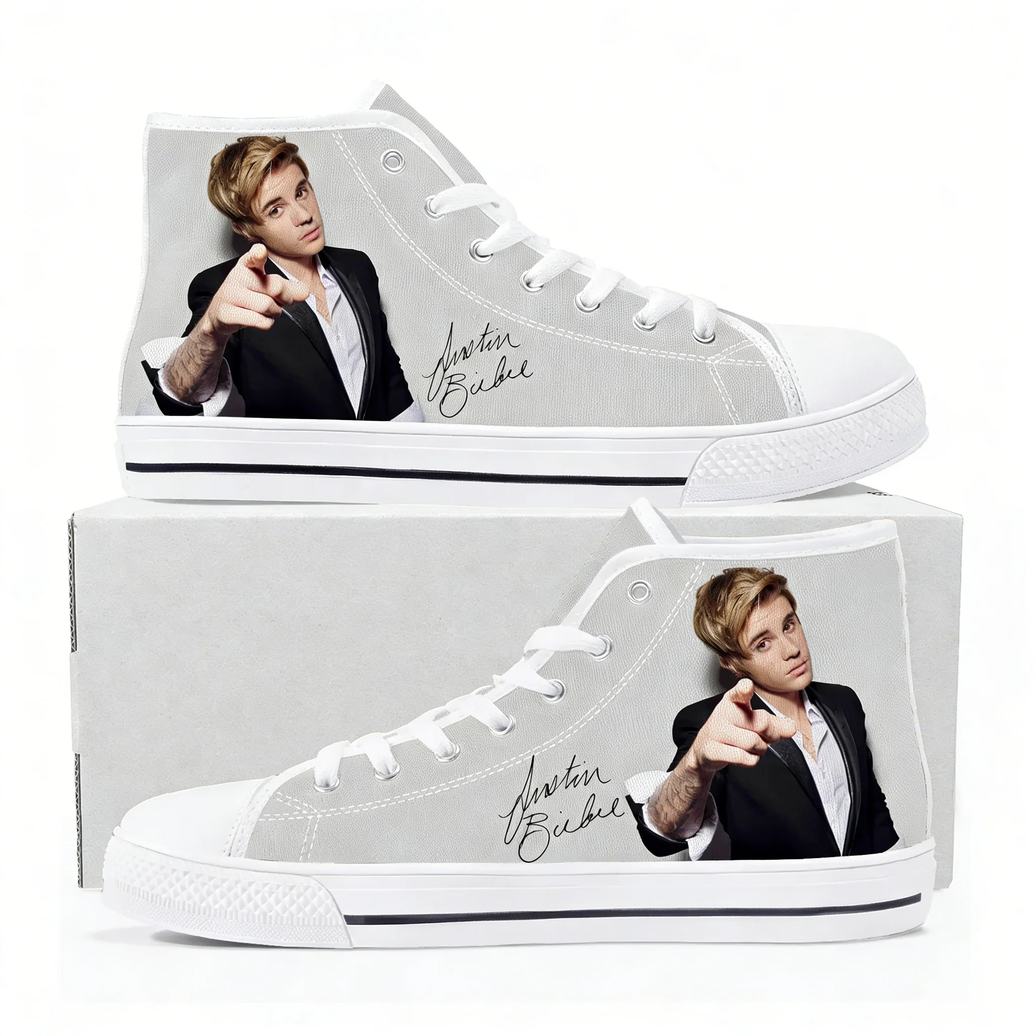 3D Printing Quality - Tênis de cano alto Justin Bieber,