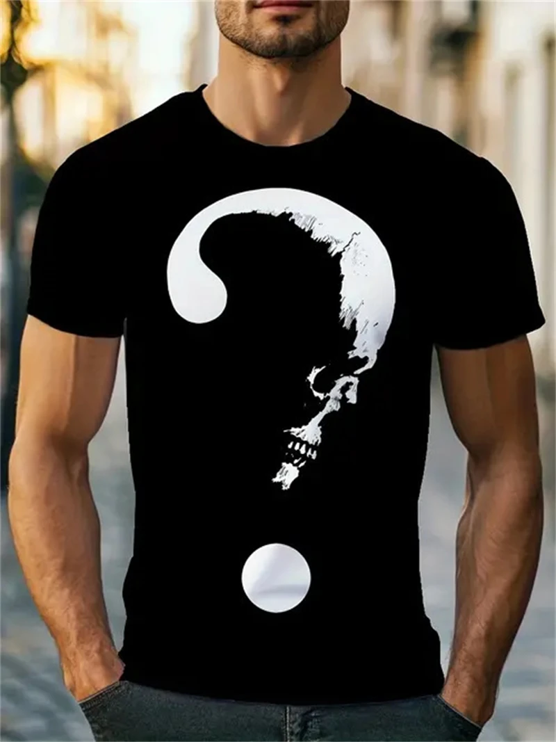 3D Printing Question - Camiseta Masculina Preta com Estampa de