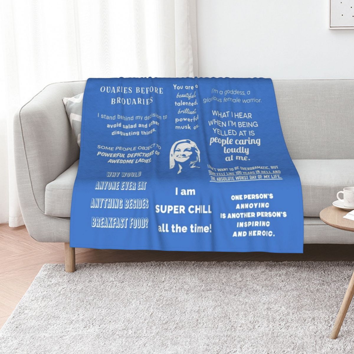 3D Printing Quotes - Cobertor decorativo Leslie Knope - Quotes,