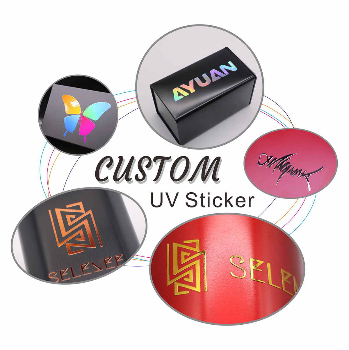 3D Printing Quotes - Adesivos UV personalizados com Logotipo de
