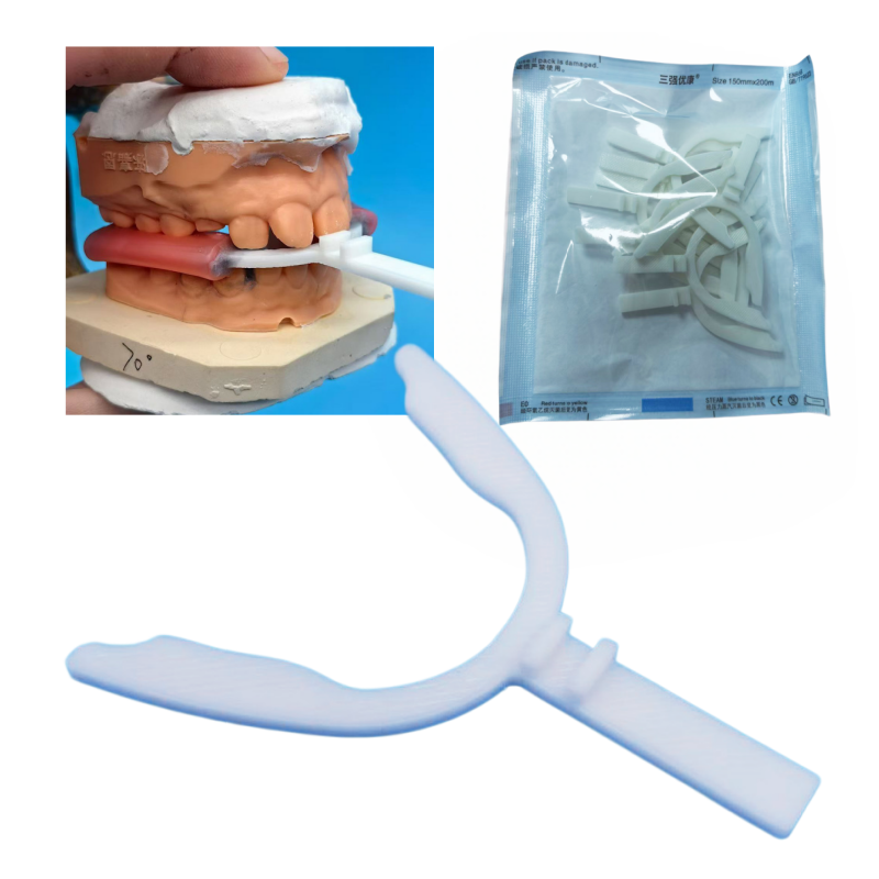 3D Printing Orthodontics - 10 Peças/Saco Garfo de Mordida Odontológico