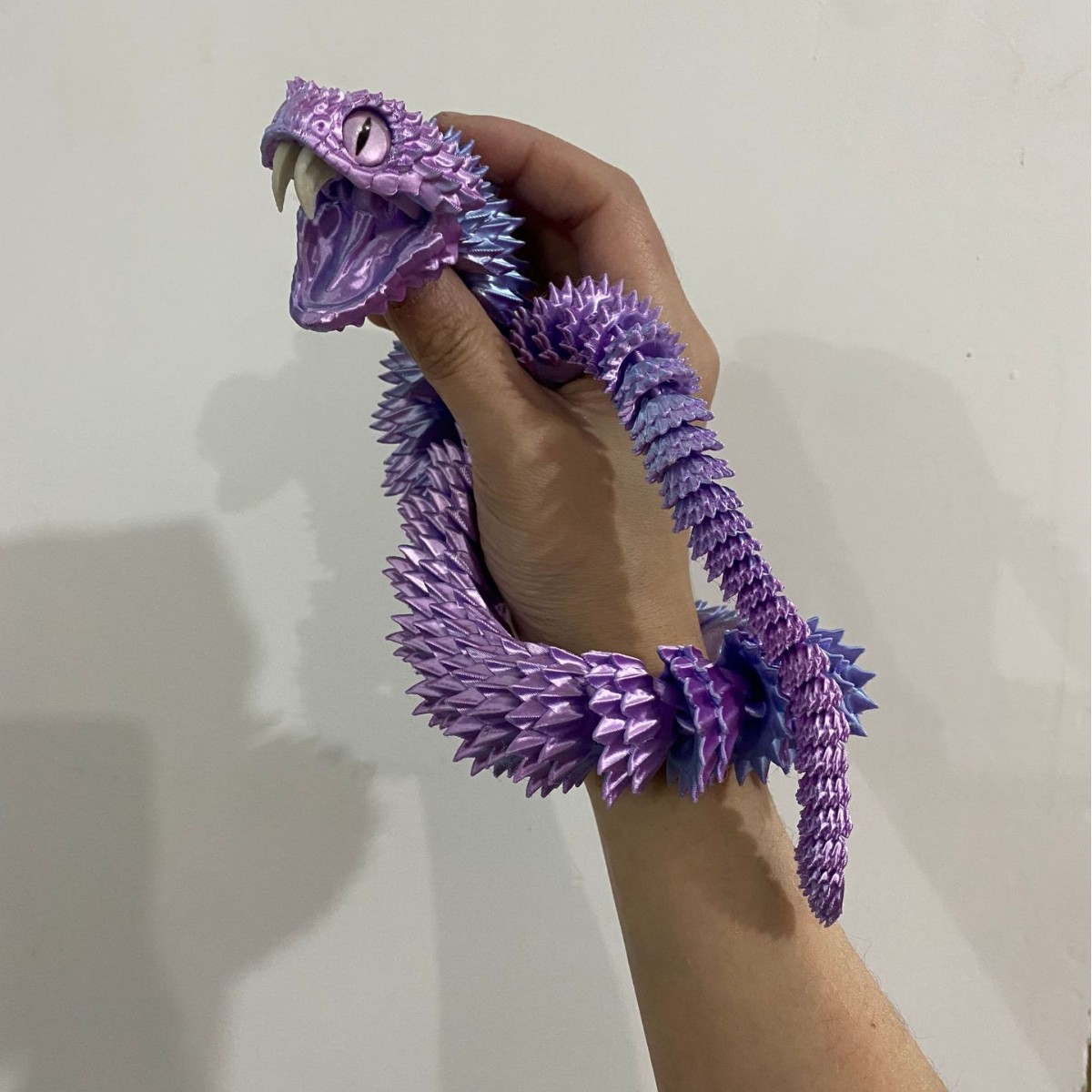 3D Printing Orthodontics - 30/45/60cm 3d impresso cobra brinquedo de