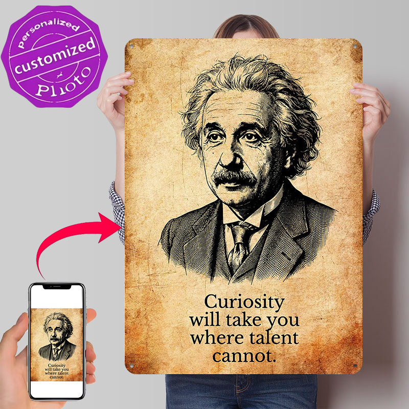 3D Printing Quotes - Pôster Inspiracional com Citação de Albert