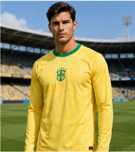 3D Printing Design Free - Camisa de Futebol de Manga Longa