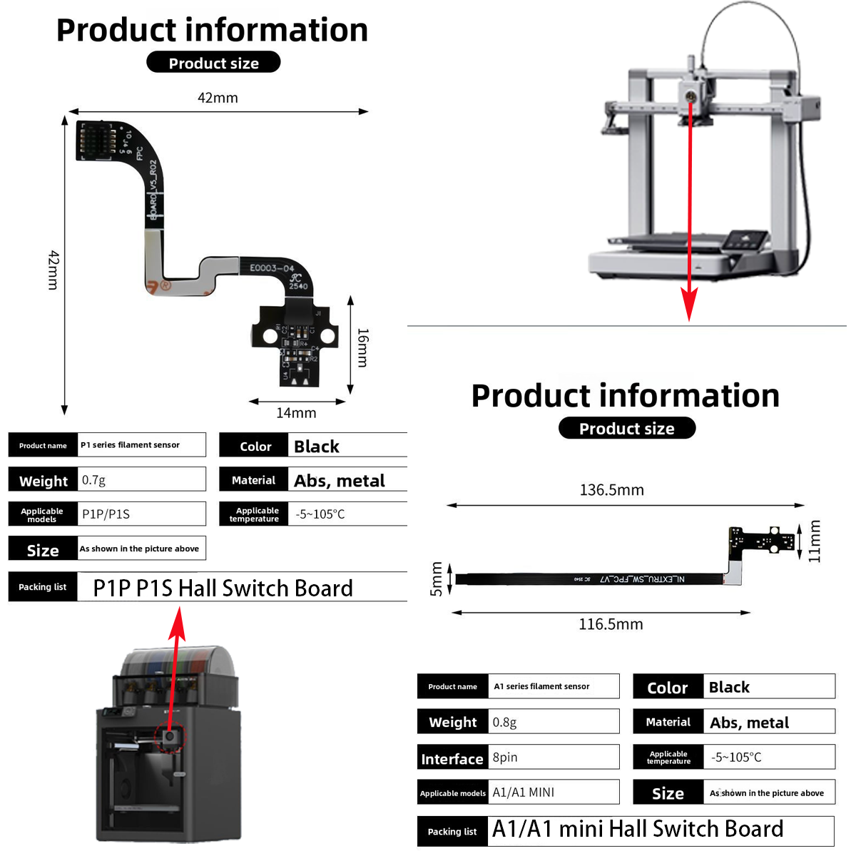 Placa de Sensor Hall para A1/A - 3D Printing Cnc avaliação e preço
