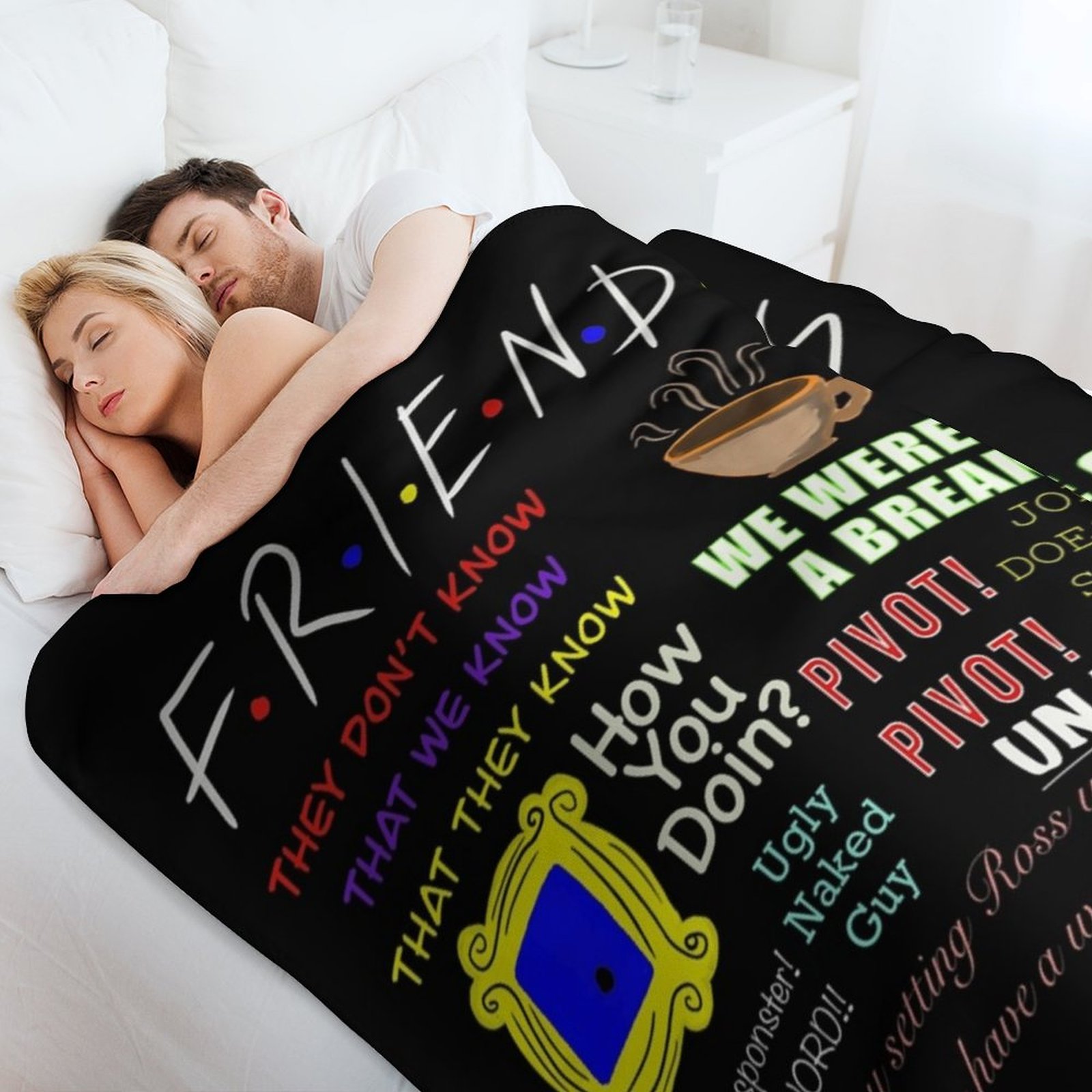 Cobertor Premium Friends Quote - 3D Printing Quotes avaliação e preço