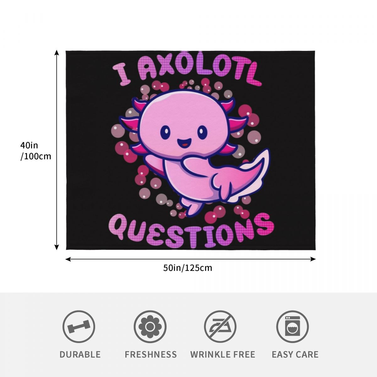i axolotl questions Throw Blan - 3D Printing Question avaliação e preço