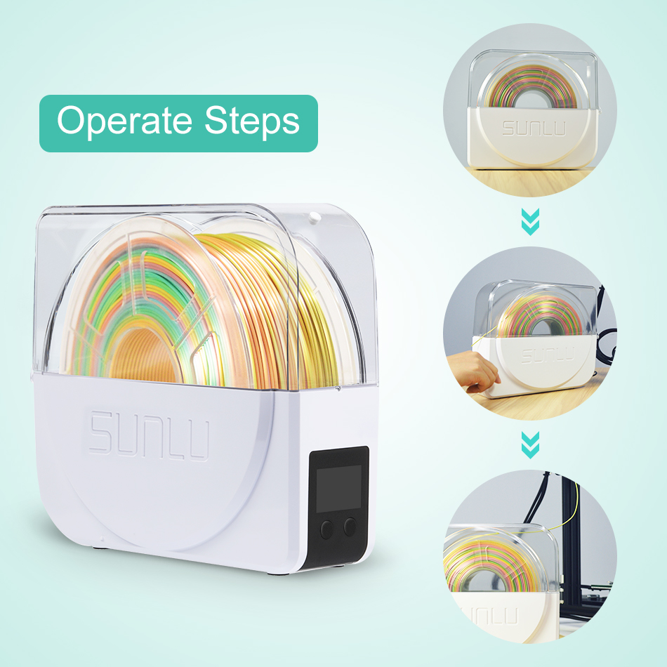 Sunlu secador de filamento s1  - 3D Printing Cnc avaliação e preço